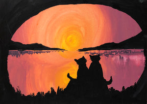 Tom Thomson's Cabin - Sunset Silhouette